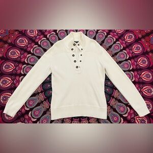 Ralph Lauren Snap-Button Neck Sweater